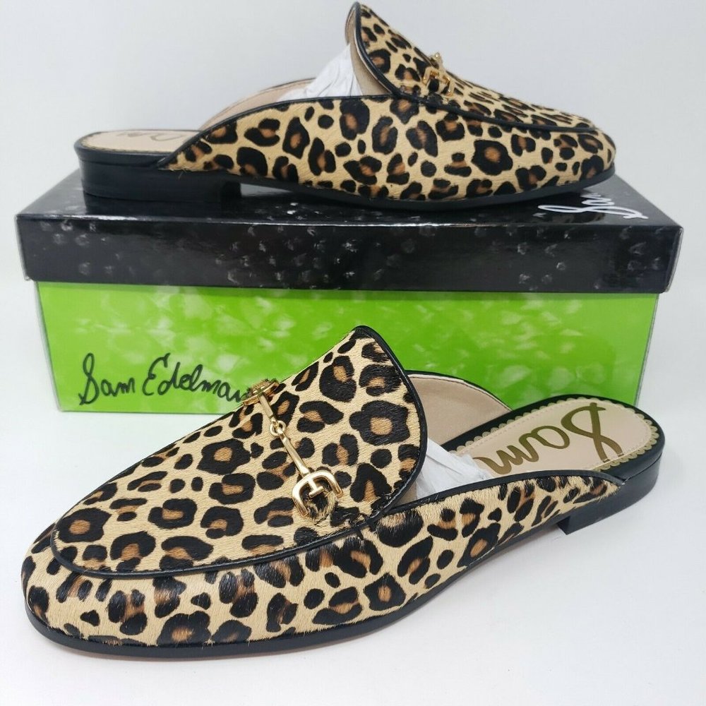 Sam Edelman Linnie Mule Leopard Print Bit Flat